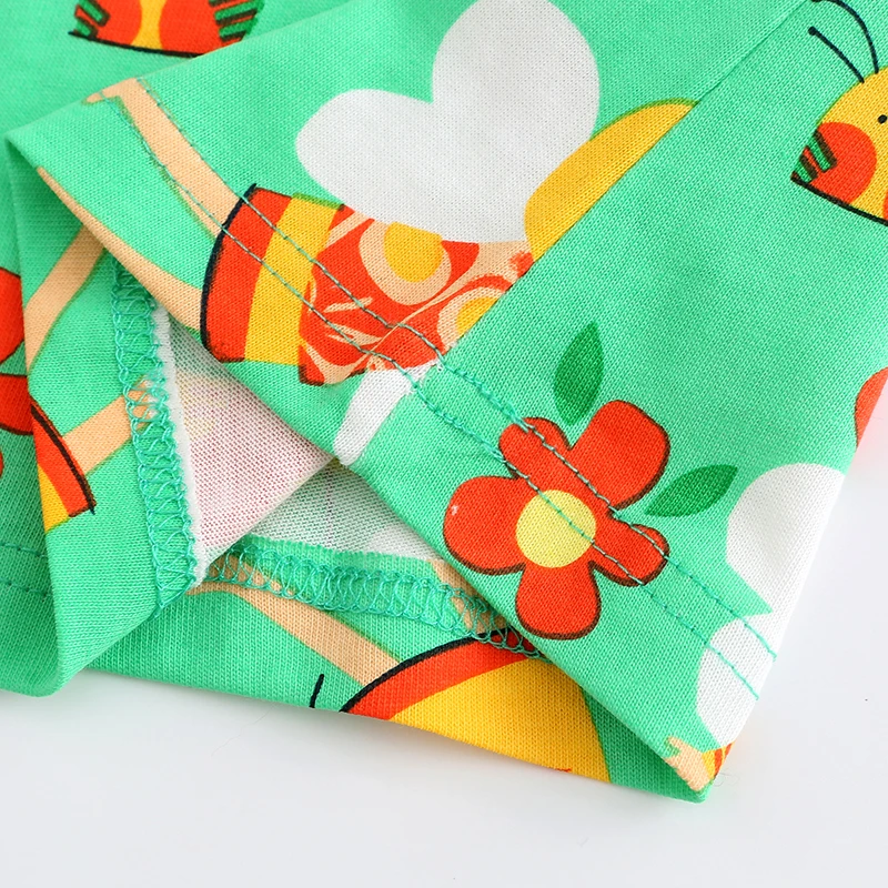 Цельнокроеное платье для девочки с коротким рукавом вязаное хлопковое принцессы