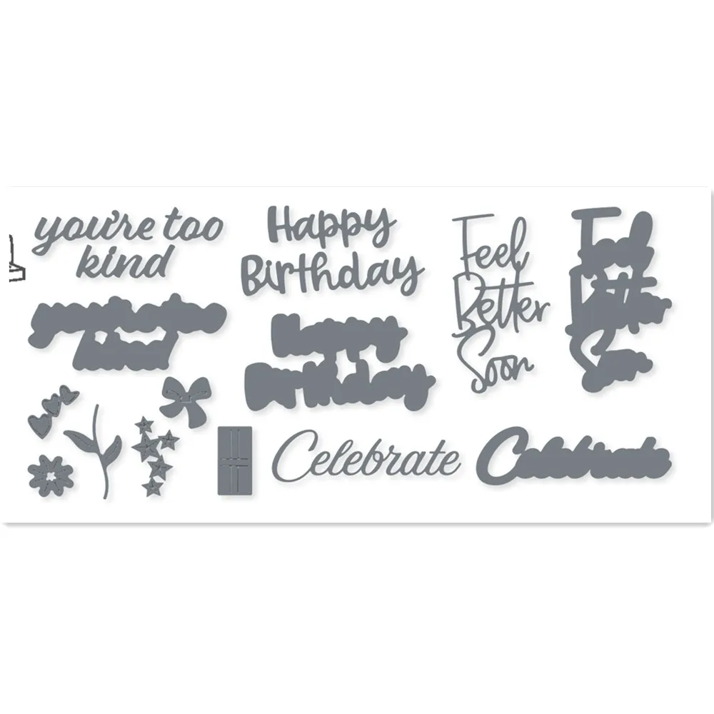 

WANTED TO SAY Metal Cutting Dies Cut For Scrapbooking Paper Making Embossing Card Crafts Stencil Template DIY New 2023 Dies Word