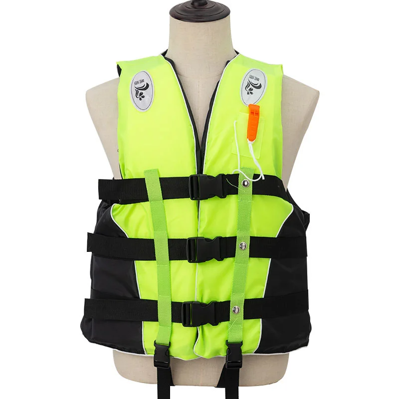 

Adult Life Vest with Whistle M-XXXL Sizes Jacket Swimming Boating Ski Drifting Water Sports Man kids Polyeste