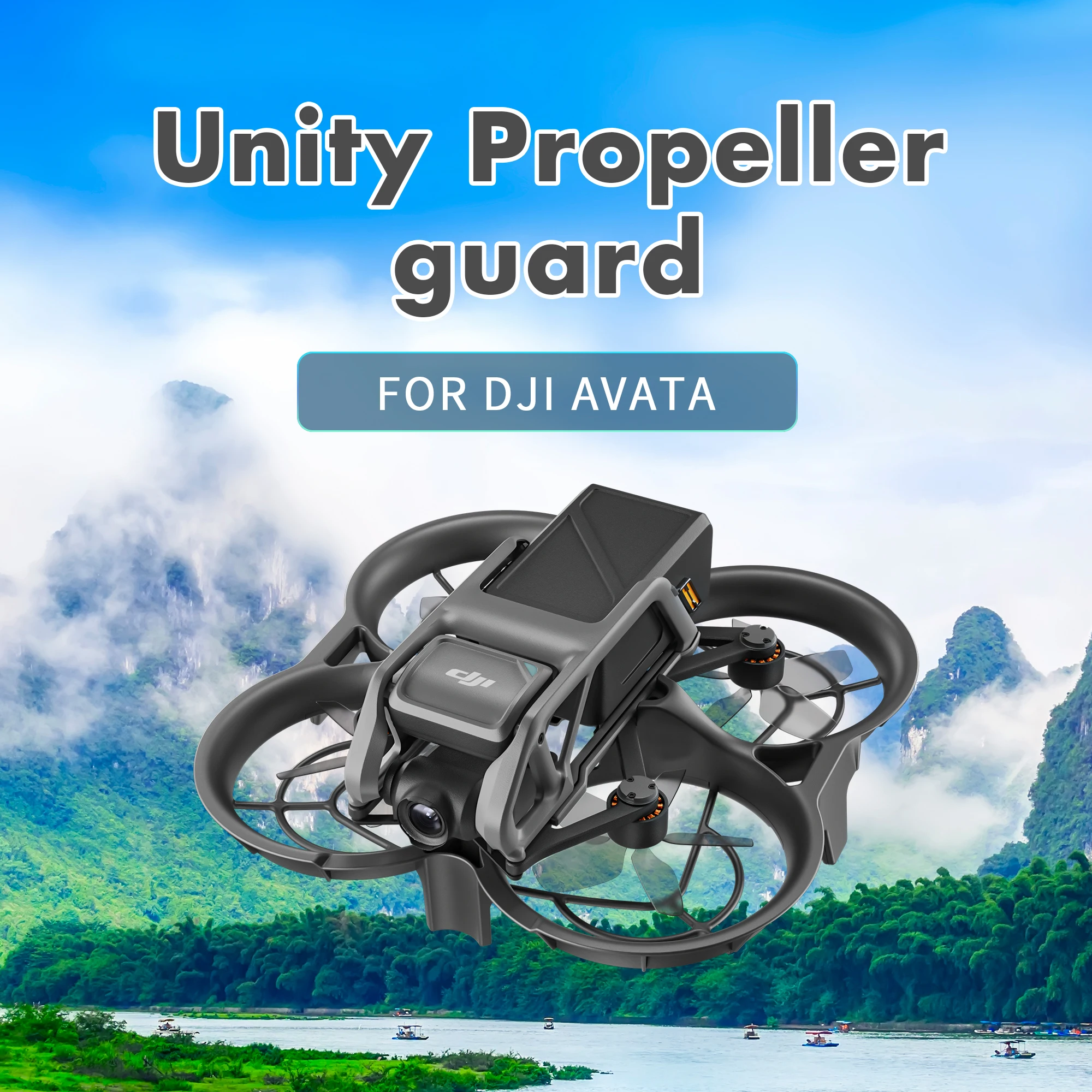 

Для DJI Avata 360 ° противоударное кольцо встроенная защита пропеллера защитное устройство пропеллера аксессуары для дрона