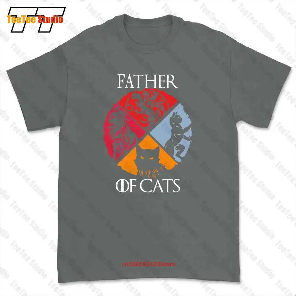 Футболка Отец кошек есть кошка в подарок на день отца DWW9