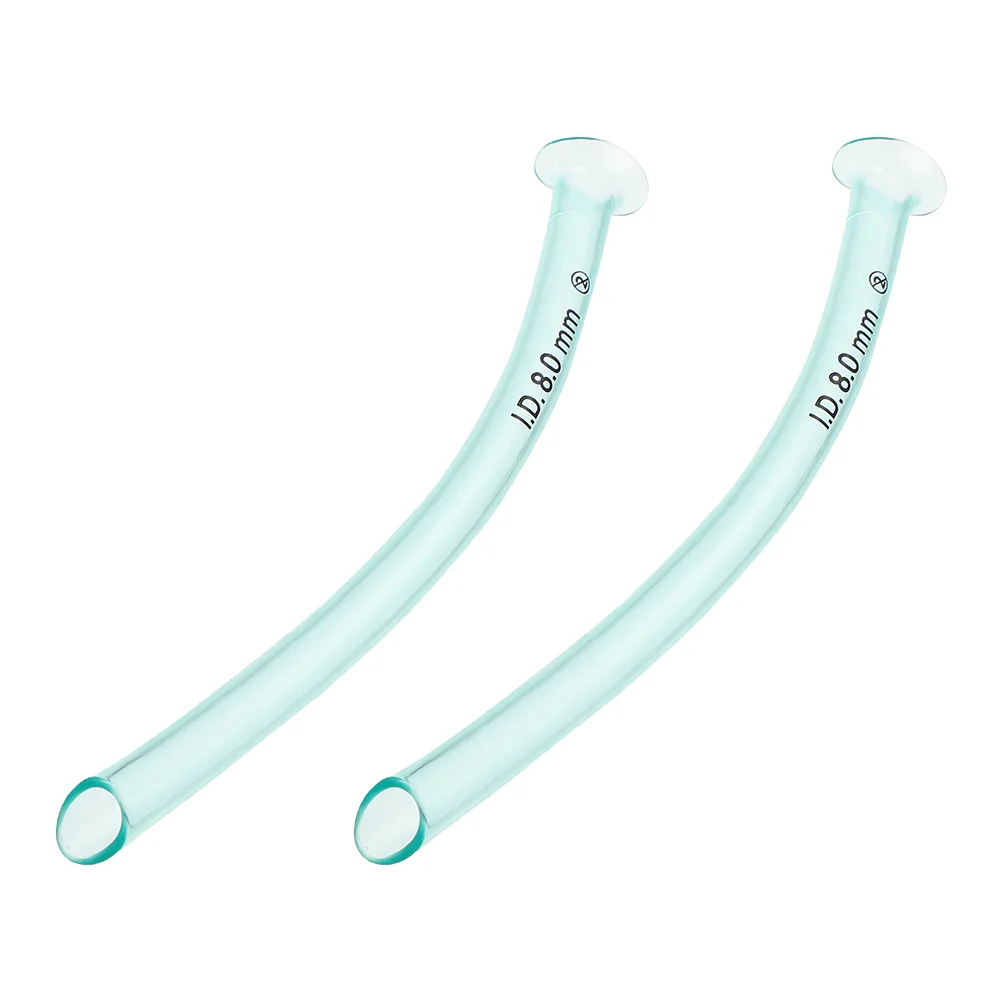 

2pcs Nursing Tools Nasal Pharyngeal Ducts Nasal Tubes Health Care Airway Tubes for Clinic Home Patient