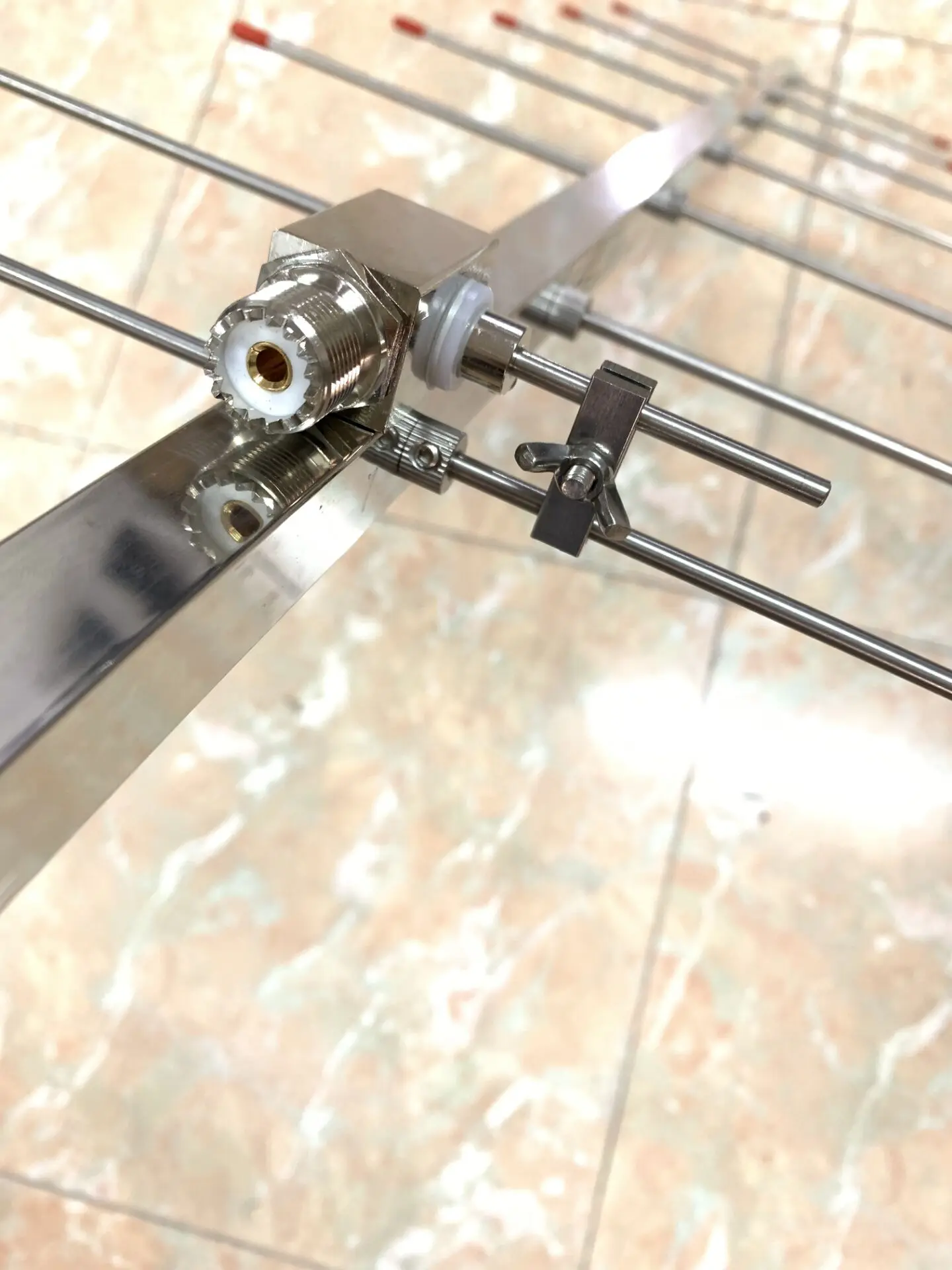 5elements VHF144M amateur radio yagi antenna 8dBi VHF 145M repeater staton yagi antenna SO239 146M stainles steel  144-146M