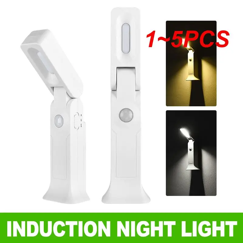 

1~5PCS Motion Sensor Wireless Night Lights IR Infrared Bedroom Decor Kitchen Cabinet Light Staircase Closet Aisle Lighting Wall