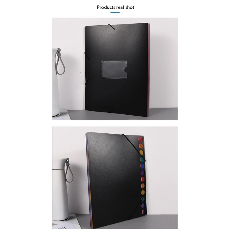 Расширяемая сумка для хранения файлов 24 кармана папка-гармошка A4 дома офиса и