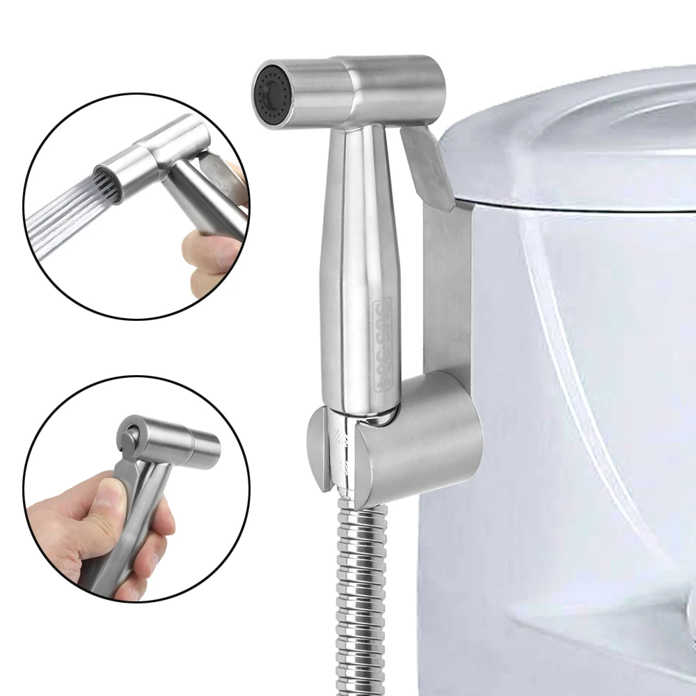 

Hand Sprayer Shower Head Stainless Steel Handheld Toilet Bidet Sprayer Set for Bathroom with Shower Hose Bidet Faucets