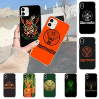 jagermeister logo phone case for iphone 11 12 13 mini pro max 8 7 6 6s plus x 5 se 2020 xr xs case shell