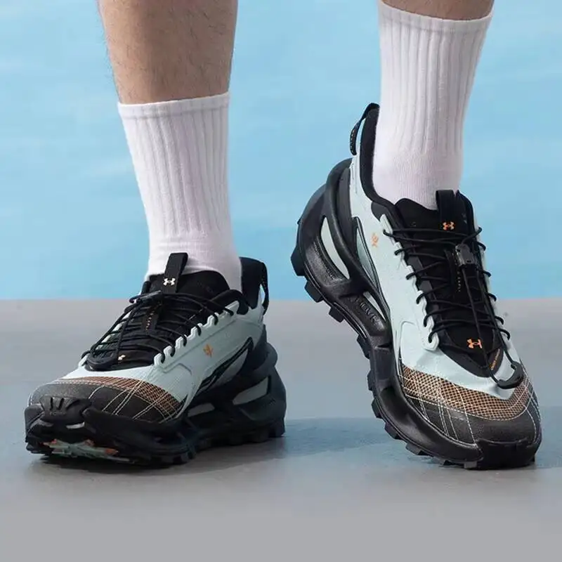 Фото Мужские и женские низкие кроссовки Under Armour для активного отдыха UA Explore, дышащие, для бездорожья, повседневные спортивные кроссовки 6012791-477 №3
