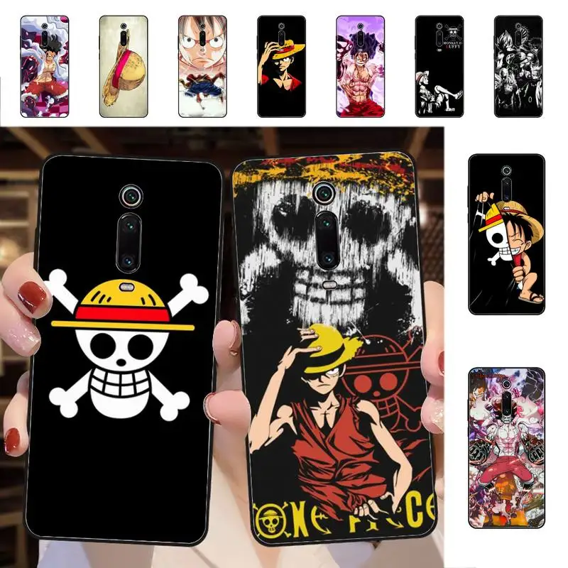 

BANDAI One Piece Luffy Phone Case for Redmi 5 6 7 8 9 A 5plus K20 4X 6 cover