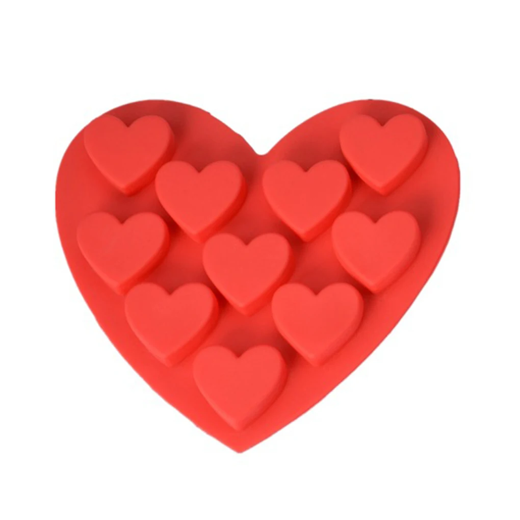 

Heart silicone mold for soap candy chocolate heart cake decoration form silicone jello biscuit pastry baking tool