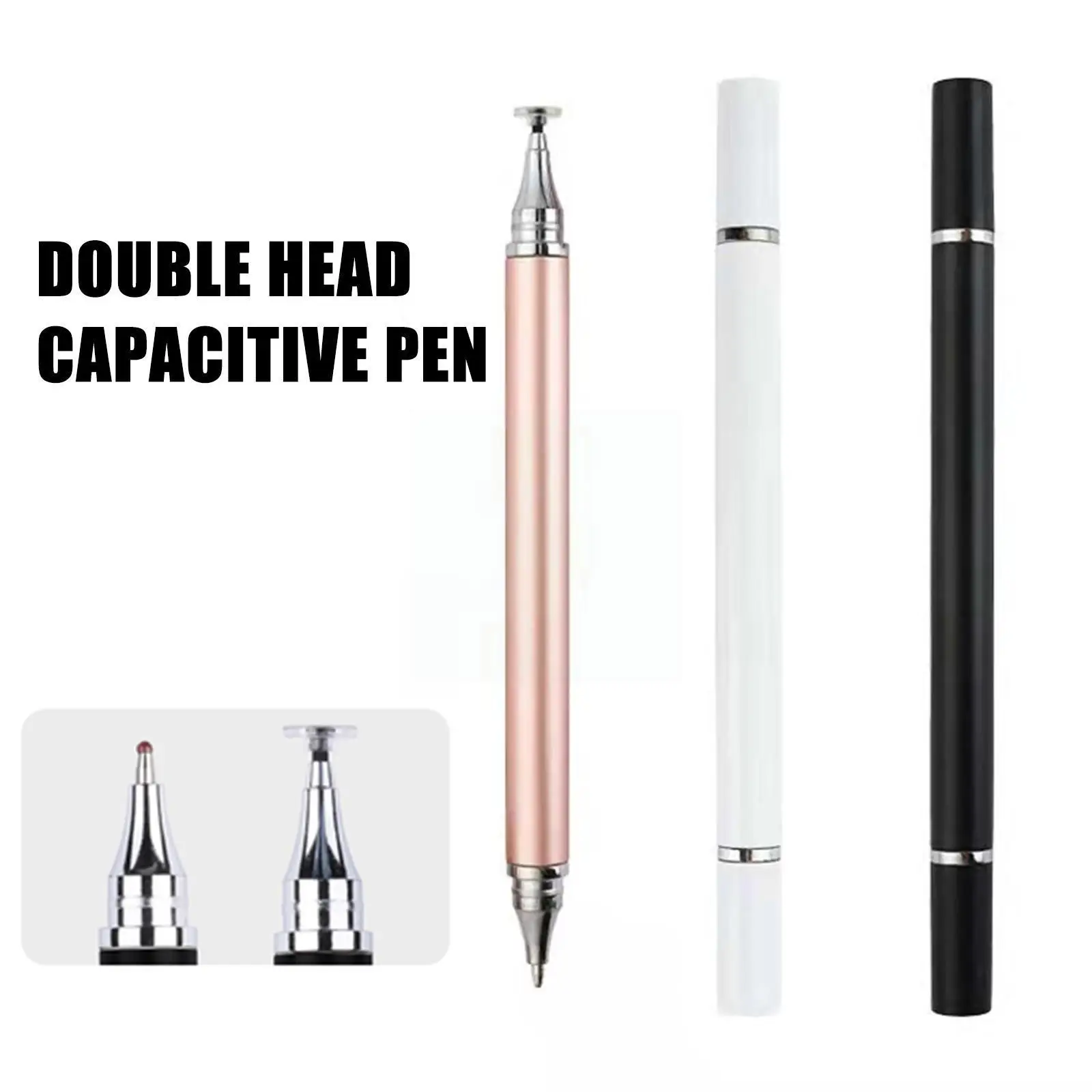 

2 In 1 Universal Stylus Pen For Tablet Mobile Android Ios Phone Accessories Double Capacitive Screen Pen E6h0