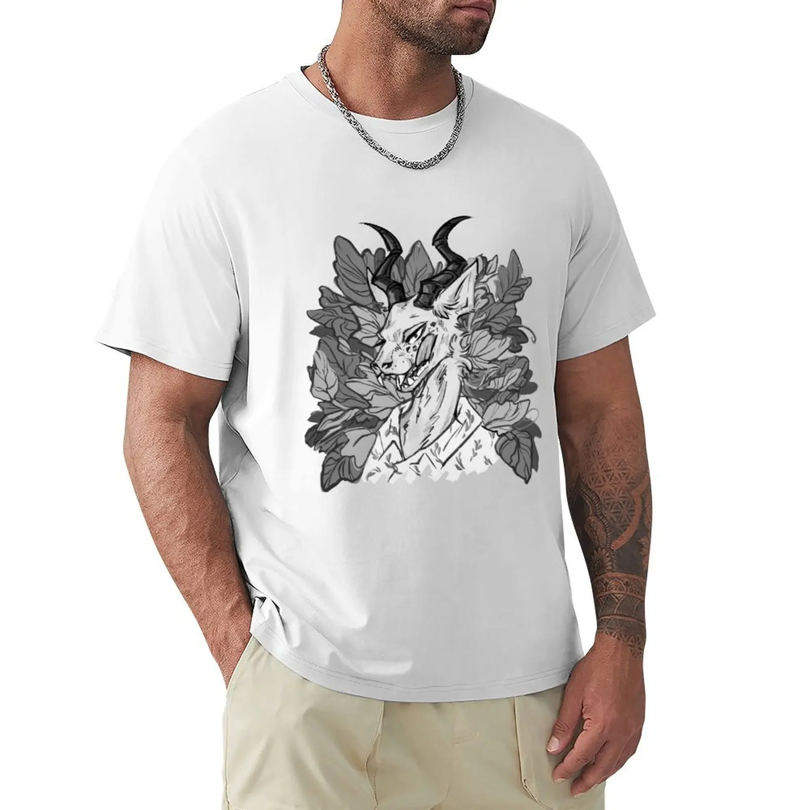 Мужская Винтажная Футболка BEASTARS с дыней быстросохнущая Черная