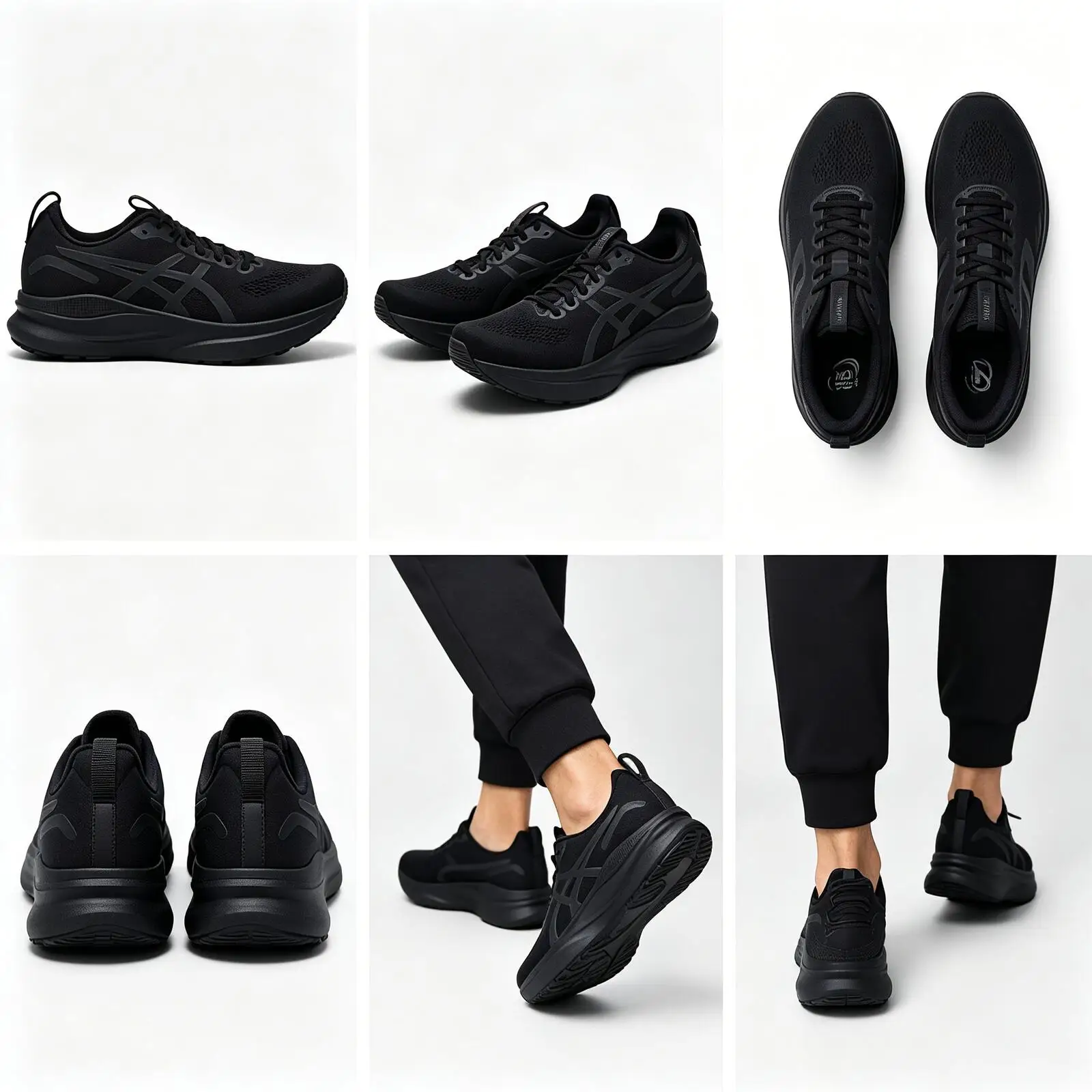 Фото Горячая новинка: Мужские кроссовки ASICS GEL-KAYANO 32 черные, низкие, для бега, комфортные, универсальные, с амортизацией, дышащие 1011c052-001 №2