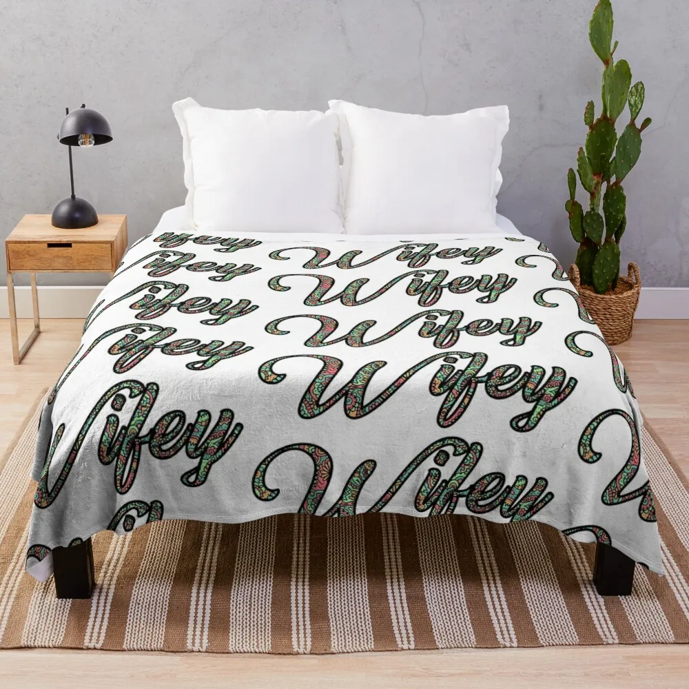 Одеяло Call Me Wifey Zentangle индивидуальный подарок большие гигантские одеяла для дивана