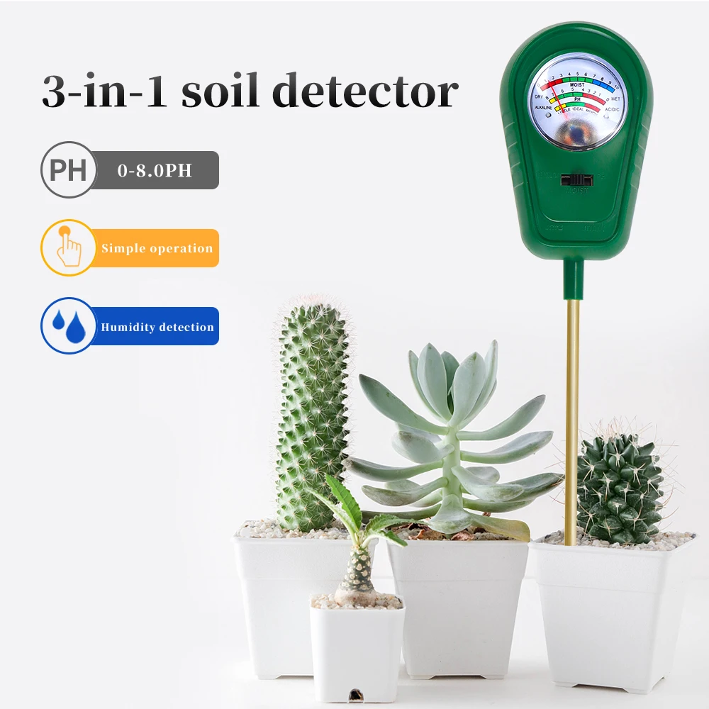 

Plant Soil Moisture PH Meter Fertility Tester Hygrometer Soil Acidity Test For Garden Soil Analyzer Monitor Tool
