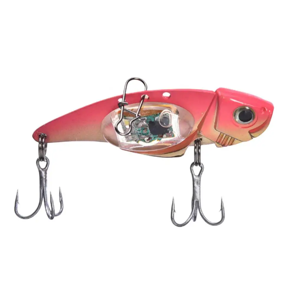 

35g LED Fishing Hard Baits Vibration Electric Minnow Fishing Lures Rechargeable 3D Eyes Topwater Night Pesca for Trout Perch