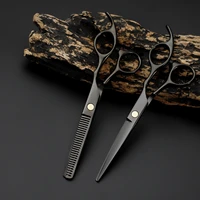professional hair scissors set thinning hair cutting scissors hairdressing scissors bangs scissors 6 0 inch hair clippers tools