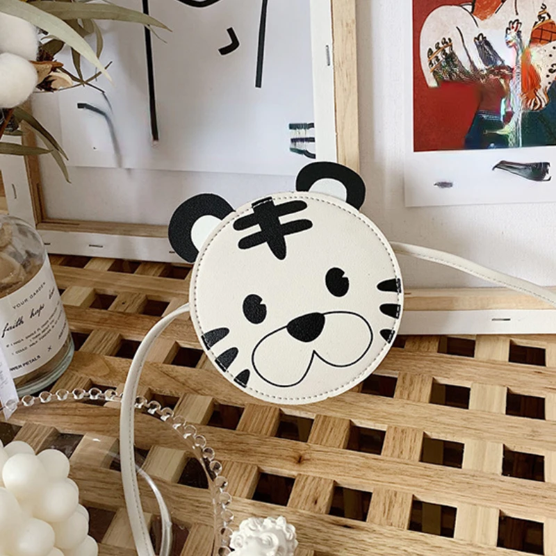 

PU Leather Kids Pouch Coin Handbags Cute Children's Small Animal Shoulder Messenger Bag Girls Boys Cartoon Mini Crossbody Bags