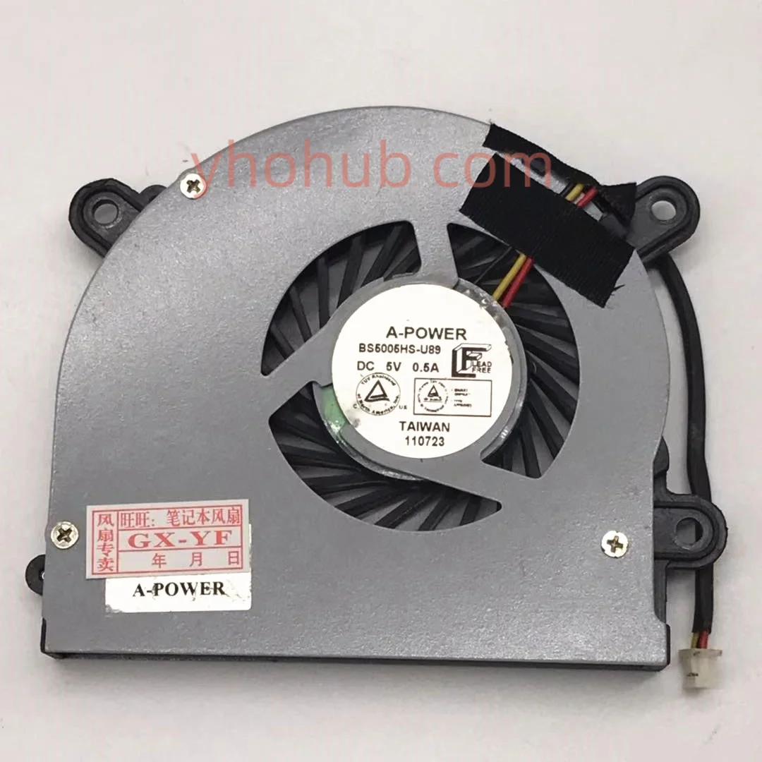 A-power Bs5005hs-u89 dc 5v 0.5a Ventilador Desencapado do Servidor de Fios