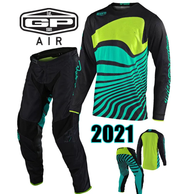 2022 Summer Breathable GP AIR Motocross Jersey Set Top MX Gear Set ATV Off Road Moto Suit td1