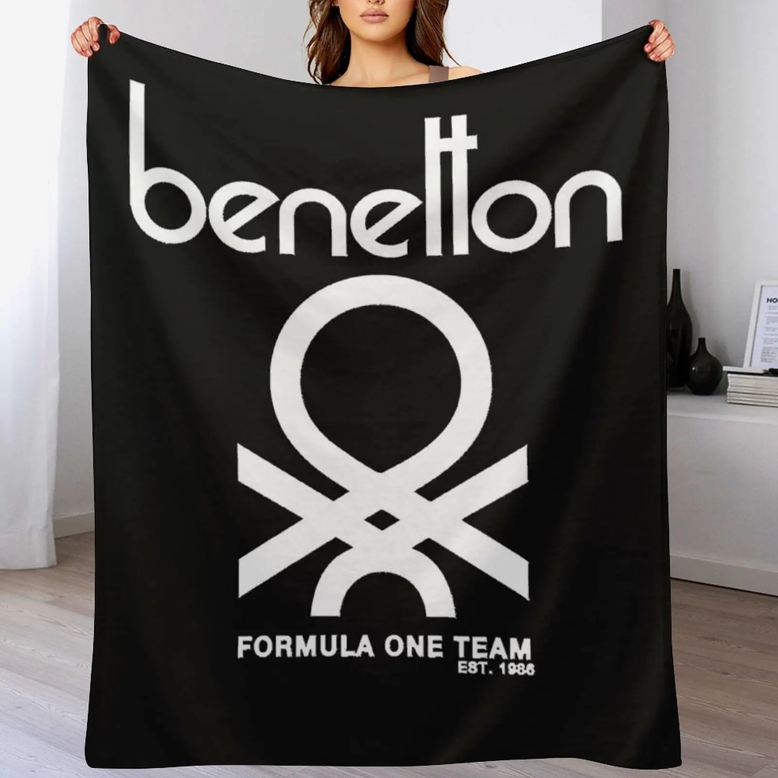 Плед Benetton Formula Team 80-х годов спальный мешок одеяла на Хэллоуин