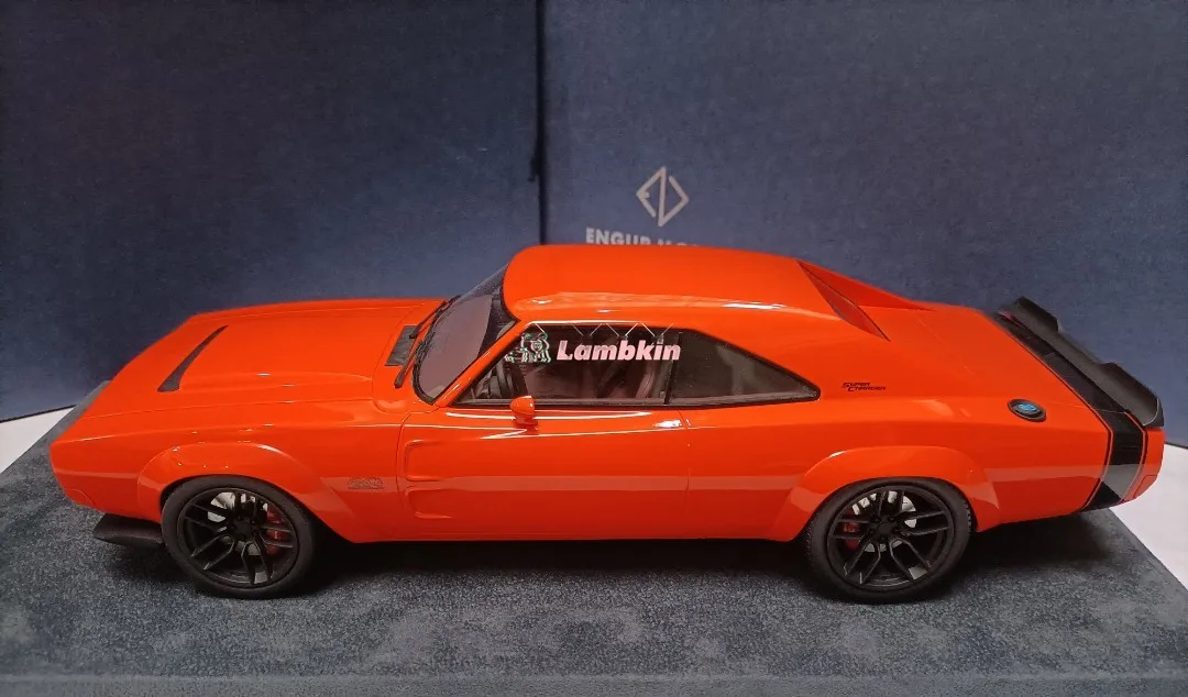 Модель автомобиля Engup 1/18 Dodge 426 Hellephant Orange Concept Классический коллекционный подарок