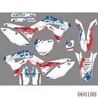 Полноценные графические Наклейки для Honda CRF450R CRF 450 R 450R 2017 2018 2019, наклейки на задний план мотоцикла с индивидуальным номером