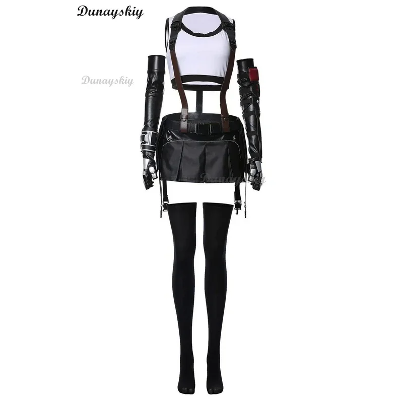 Костюм для косплея финальной фантазии VII ремейк Tifa Lockhart женское платье взрослых