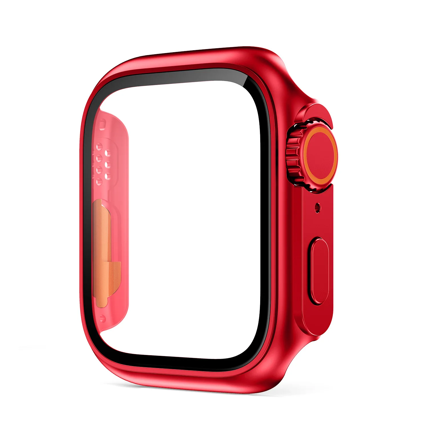 Film+Cover For Apple Watch Smartwatch Protective Case 8 7 6 SE 5 4 Series 45 44 41 40mm Appearance Upgrade to Ultra 49mm Frame
