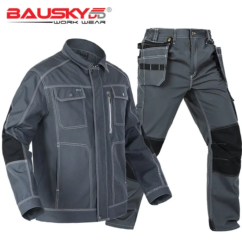 Рабочие Штаны Bauskydd, Мужская рабочая одежда, Униформа, пальто, комплекты одежды, куртки, брюки с длинным рукавом, Заводская ремонтная механич...