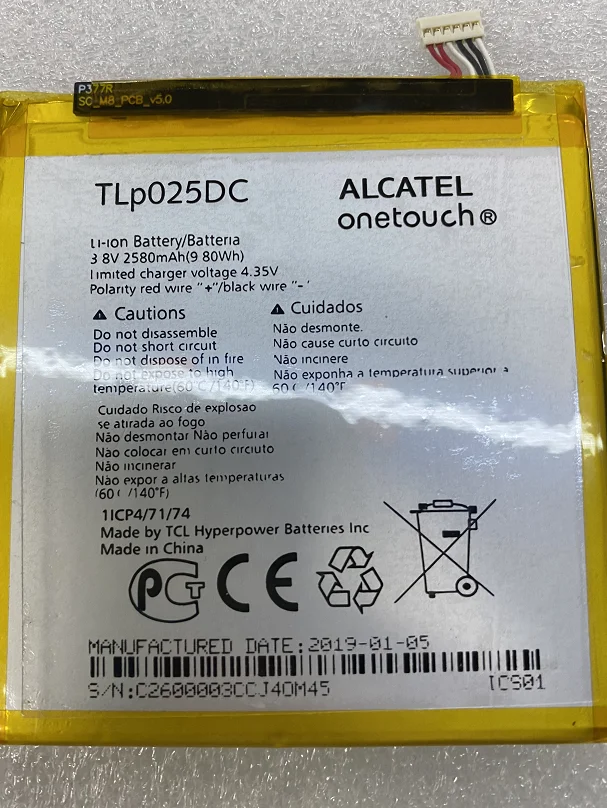 

Для ALCATEL OT-8050D Tlp025dc мобильный телефон Battery