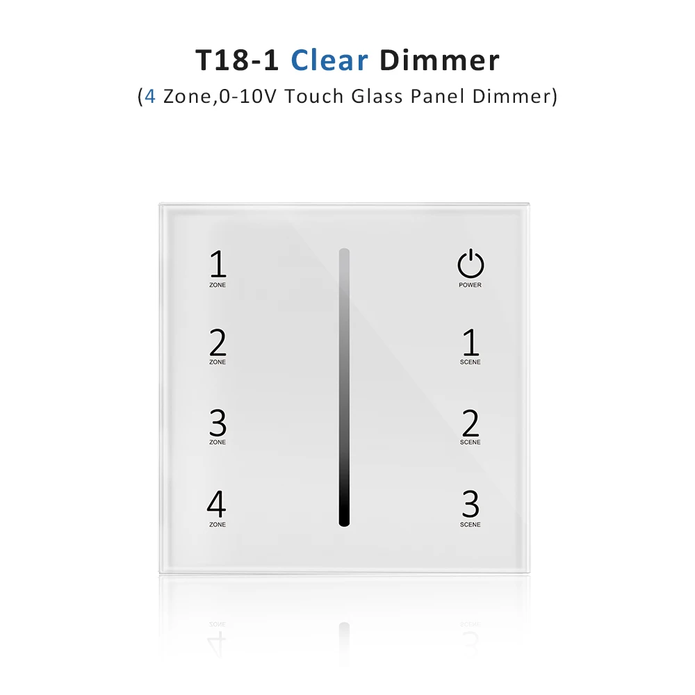 

MJJCLED T18-1 4-канальный сенсорный диммер 0-10В