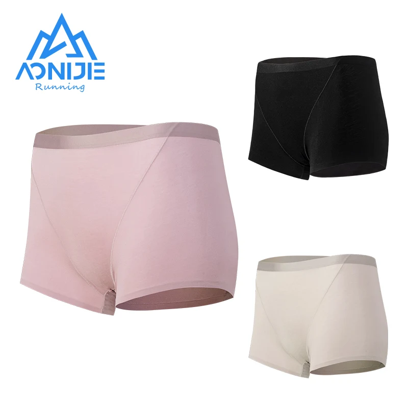 

AONIJIE New Updated 3Pcs/Set E7005 Women Sport Quick Drying Underwear Breathable Female Boxer Micro Modal Briefs Mixed Color