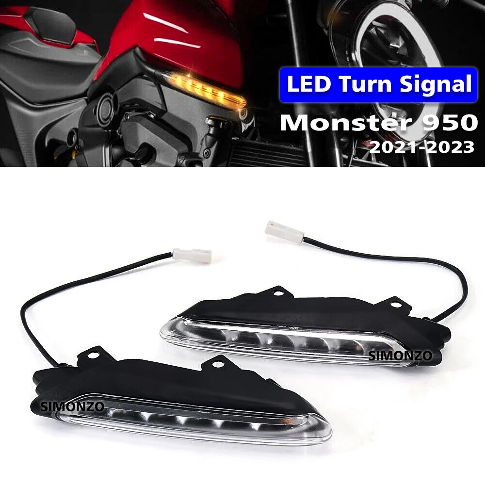

For DUCATI Monster 937 Front Lights 2021-2023 Motorcycles LED Turn Signal Light Flasher Indicator MONSTER 950 LED Light