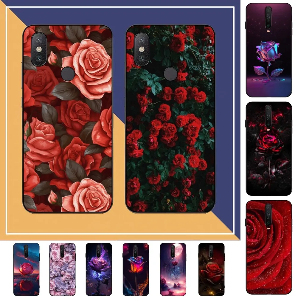 

Red Roses Flower Phone Case For Redmi Note 4 X 5 A 6 7 8 Pro T 9 Pro 9S 10 Pro 11 Pro 11S 11Epro PocoM3pro