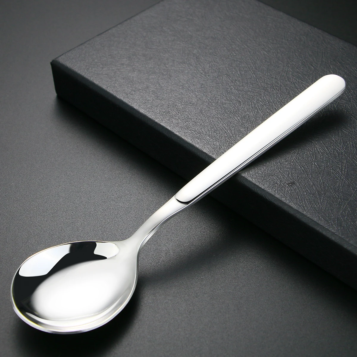 

304 stainless steel spoon thickening stirring ice spoon coffee spoon home eating soup spoon manufacturers wholesale 1 Dollar