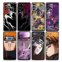 naruto anime akatsuki uchiha phone case for samsung galaxy s8 s9 s10 e s21 s22 s20 fe plus ultra 5g case soft tpu silicone cover