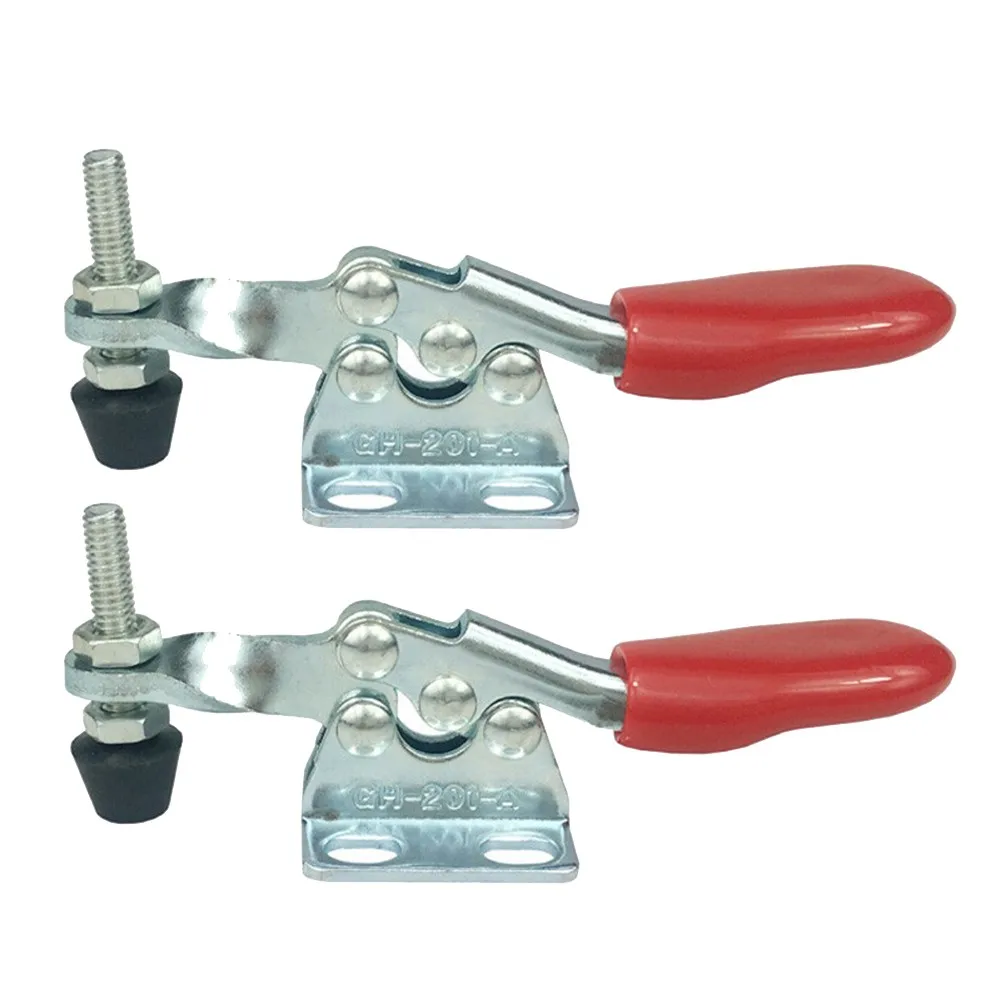 

2PCS GH-201A Toggle Clamp Holding Capacity Quick Release Hand Clip Tool Ferramentas Drill Accessories Herramientas Garden