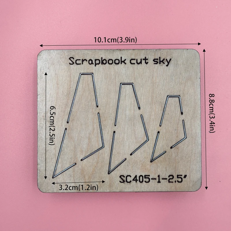 

Triangle Earring Wood Cutting Dies Compatible with Most Machines