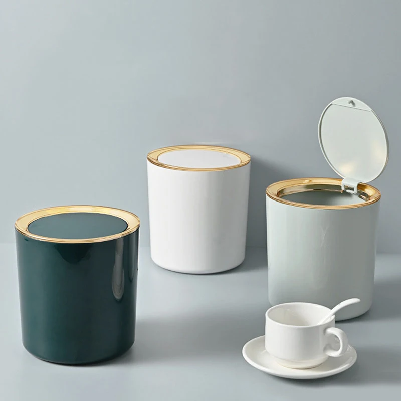 

Mini Small Waste Bins Desktop Garbage Basket Home Table Plastic Trash Can Office Supplies Dustbins Sundries Barrel Box