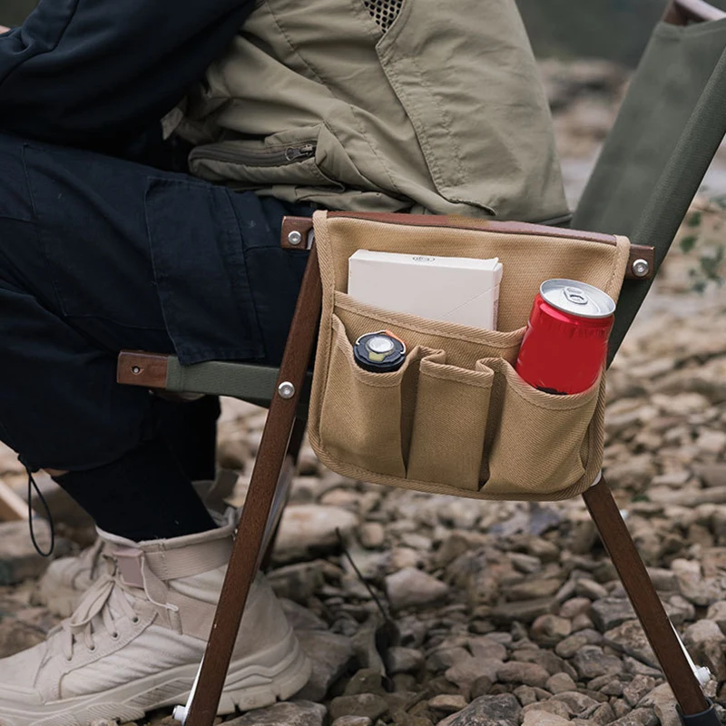 

Походное кресло с боковым карманом, портативная подвесная сумка, Походное снаряжение для кемпинга, сумка для хранения аксессуаров, износос...
