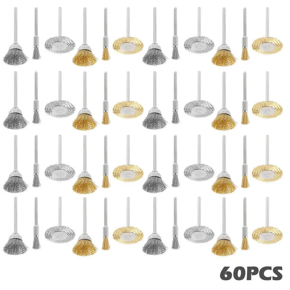 

Tool Pot Brush Polishing Tools Metal Rust Removal Steel Wire Brush Set Wheels Brushes Rotary Electric Tools Brass Brush