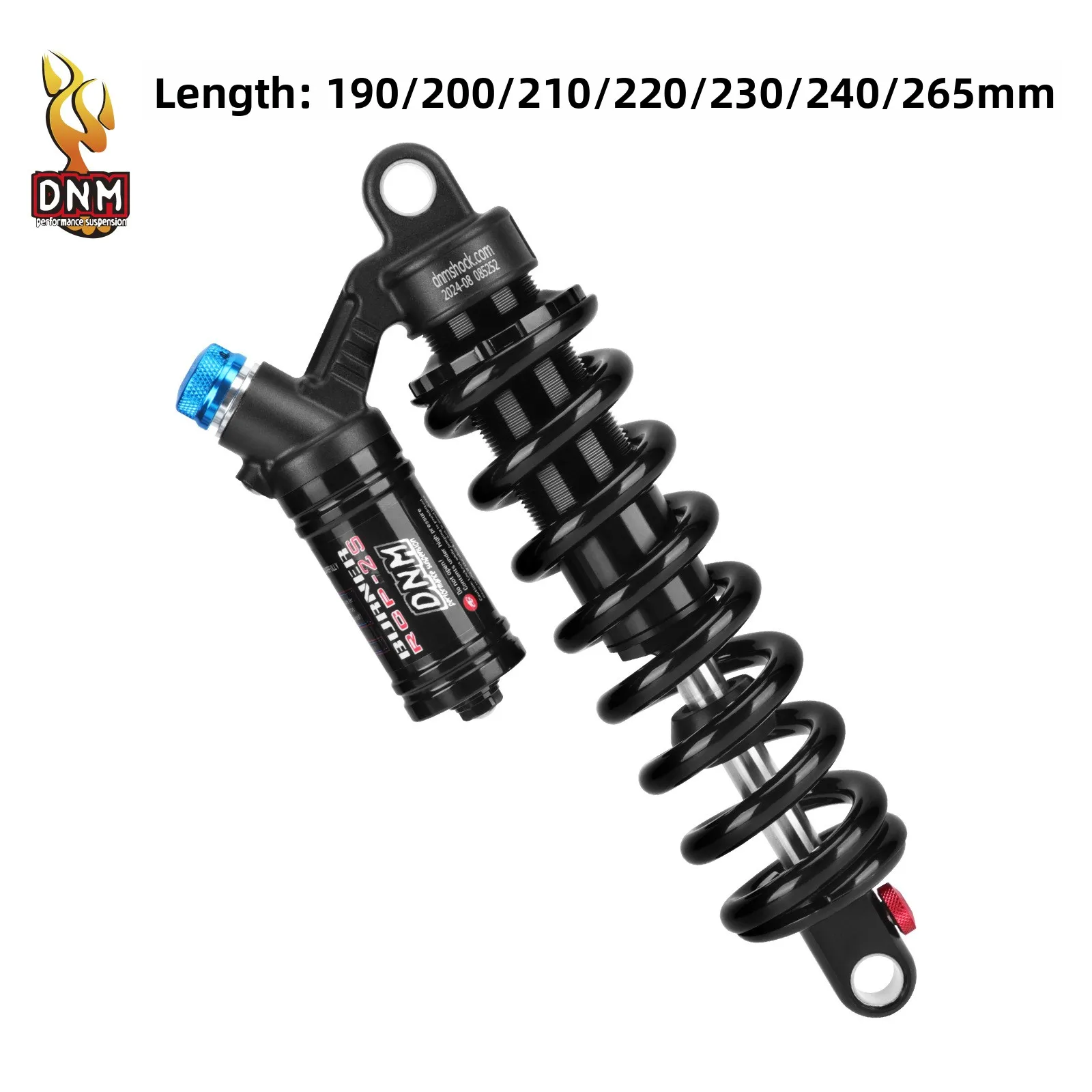 Фото Пружинный амортизатор DNM RCP2S MTB 190 200 210 220 230 240 265 мм для электровелосипедов, демпфер 450 550 LBS №2