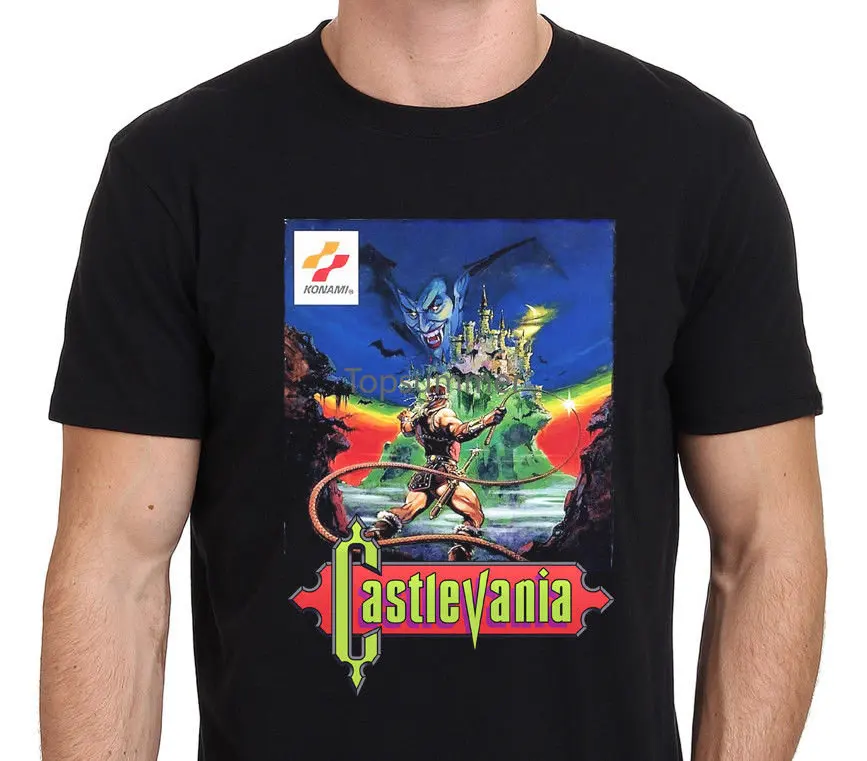 

Castlevania Nes Nintendo Retro Video Game T-Shirt Men'S Black Size S-Xxl