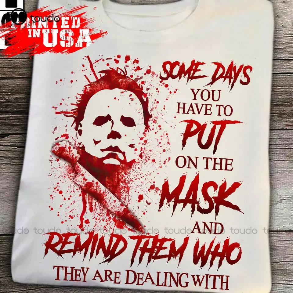 Футболка на Хэллоуин футболка с изображением жуткого фильма ужасов подарок