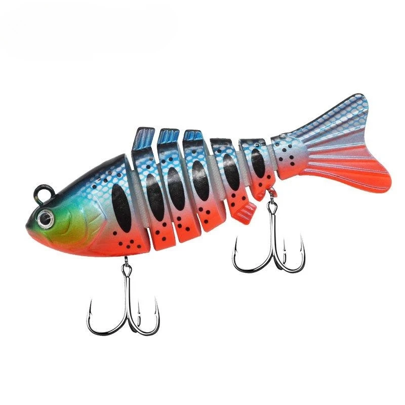 

New 10cm24g Sea Fishing Lure Hard Bait Lure Minnow Lure Multi Color Diving Simulation Color 7 Section Multi Section Bait Fishing