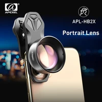 apexel universal hd 2x telescope lens 4k telephoto zoom camera lens for shooting portraits for iphone x samsung most smartphones