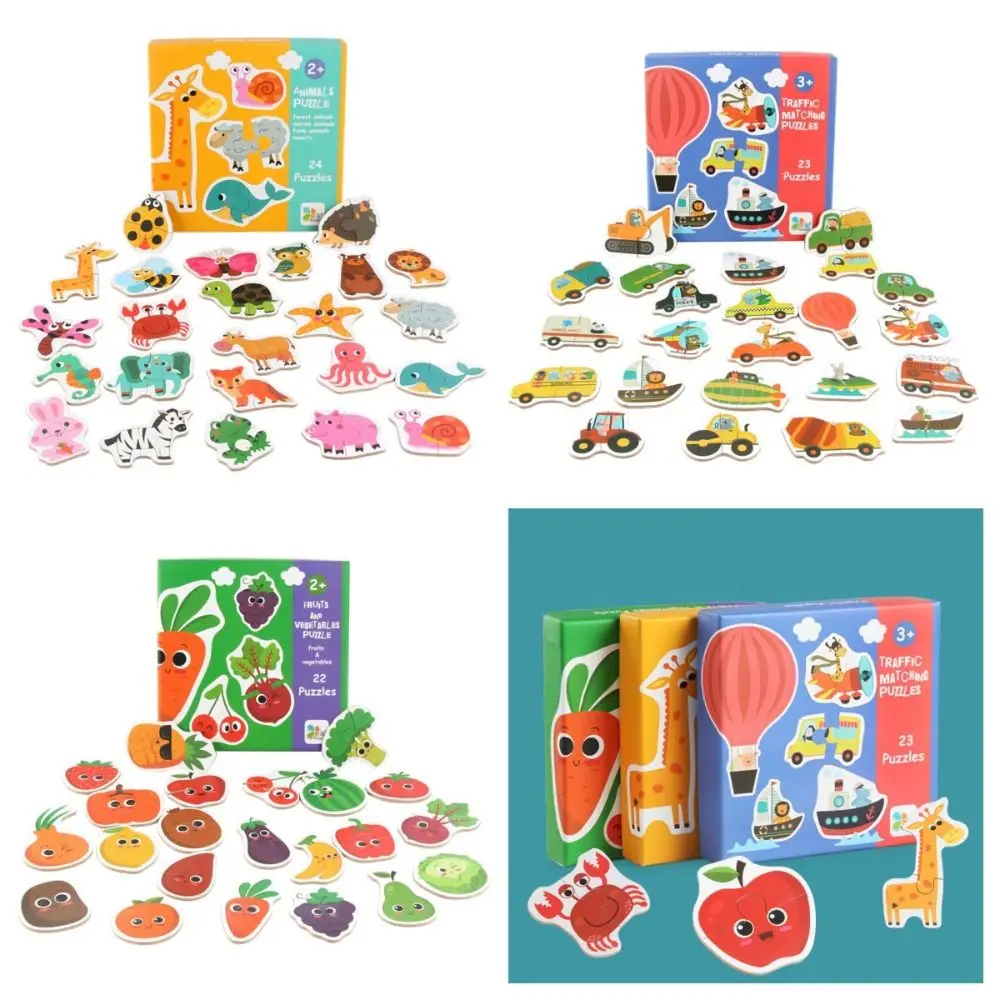 

Деревянный деревянный пазл с фруктами, Обучающие игрушки, пазлы для раннего обучения, многослойная головоломка для детей, обучающая игрушка