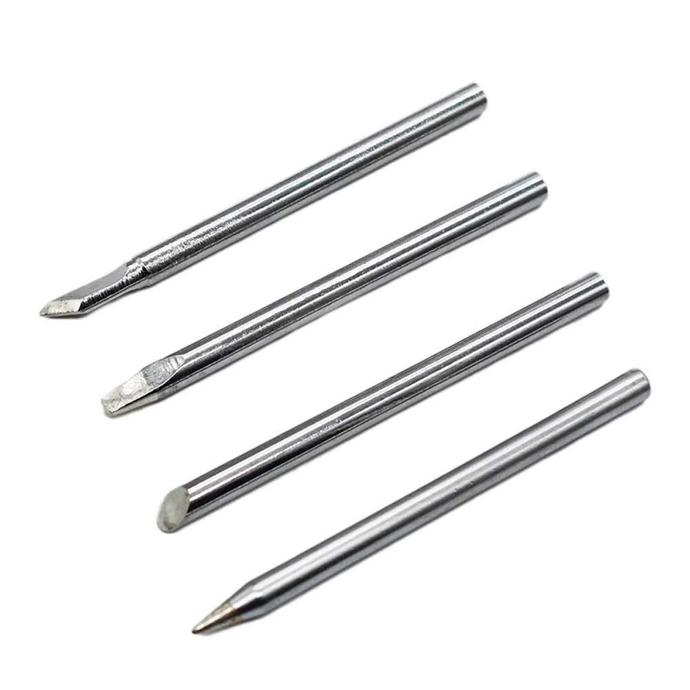 

4Pcs 30 40 60W 64-70mm Lead-free Soldering Iron Tip B C D K External Heat Soldering Iron Sliver Replaceable