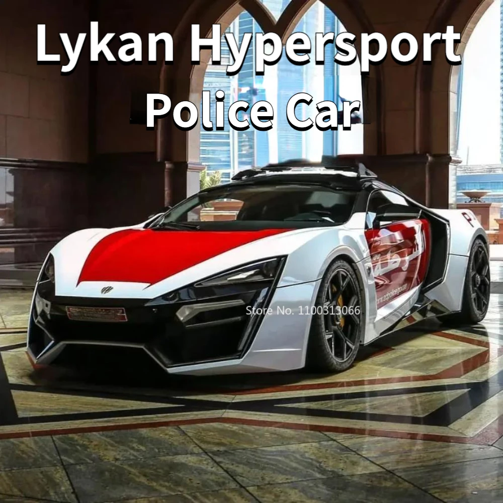 

1:32 Lykan HyperSport Alloy Toy Model Car Metal Diecasts Police Vehicle Model with Light Sound Sport Car for Child Birthday Gift